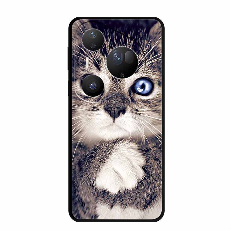 Cover For Huawei Pura 80 Pro Plus Silicone TPU Phone Case for Pura80 pro+ 80 Ultra Para Black Back Soft Protector Cartoon Capa
