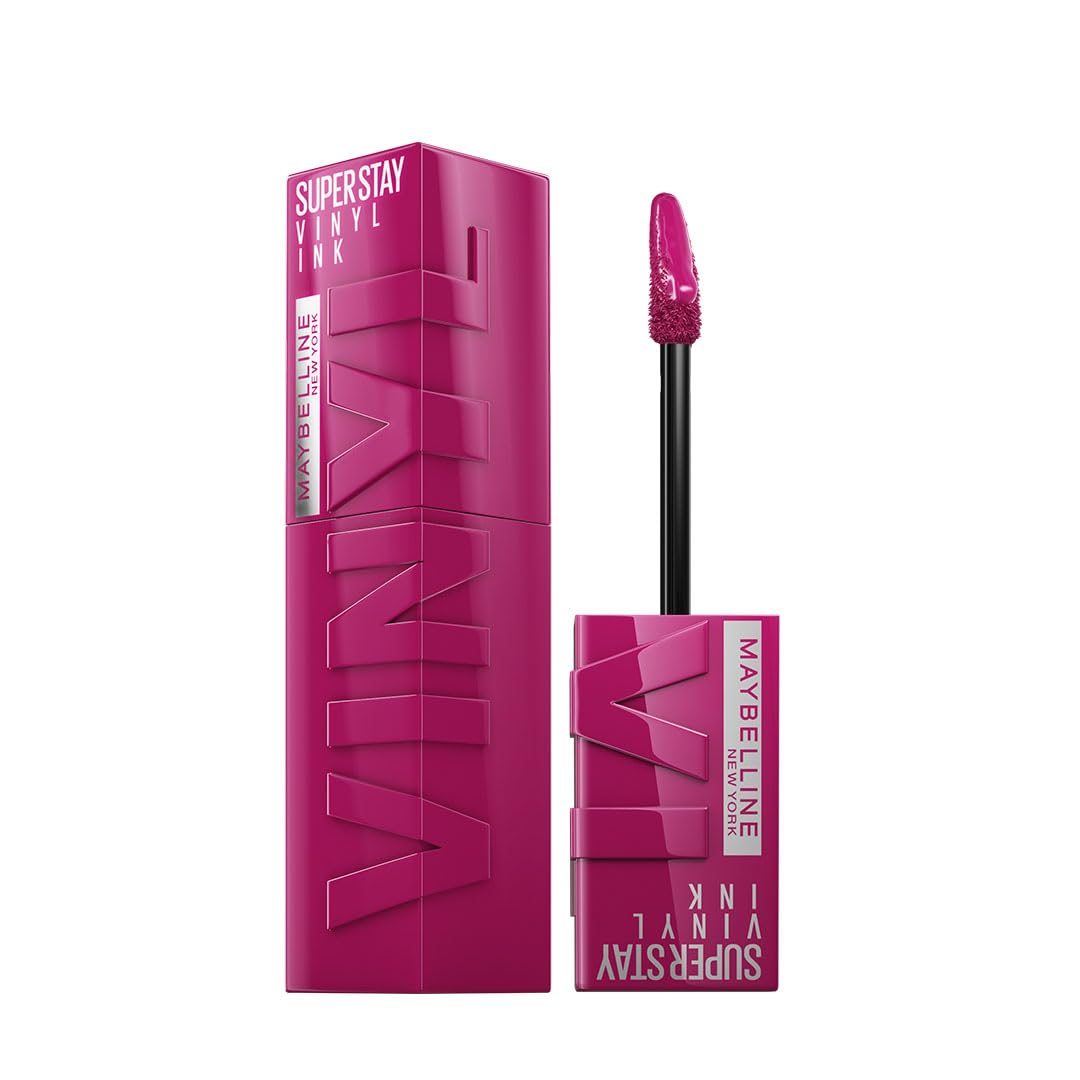 

Maybelline New York Superstay Vinyl Ink Liquid Lipstick Unafraid 16HR Longwear Glossy Lip Shine 4.2Ml