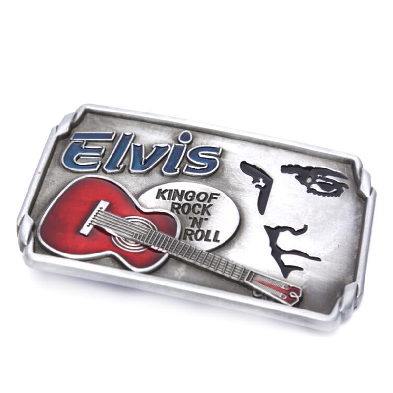 Guitars The King of Rock and Roll Elvis Men/'s Belt Buckle Suitable Wide BeltLDJQ