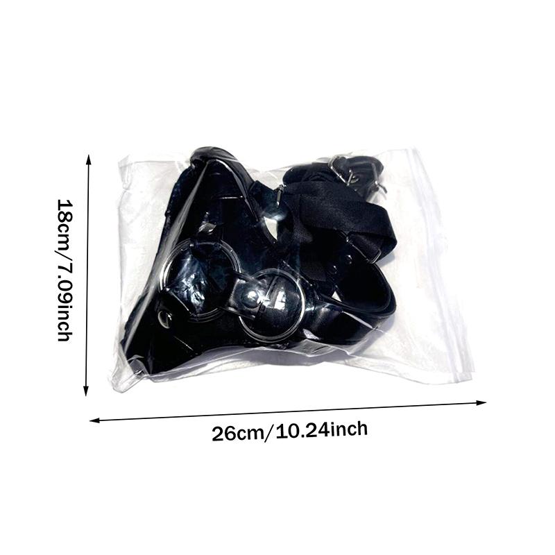 Adjustable Dildo Strap Leather Pants, 3-Size Metal O-Ring, Adult Sex Game, Female Sex Toy Sexy Woman Sexshop