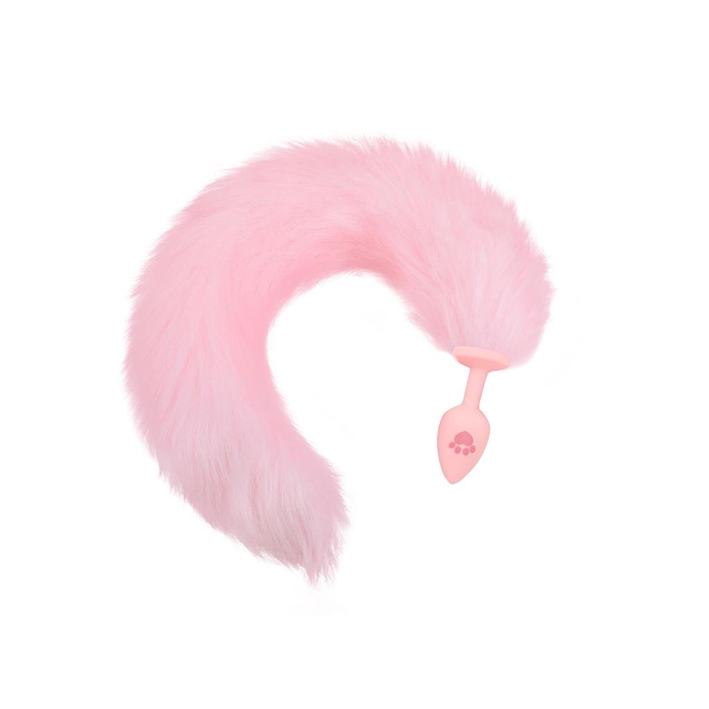 Dop anal coadă labă de pisică din silicon jucărie de antrenament