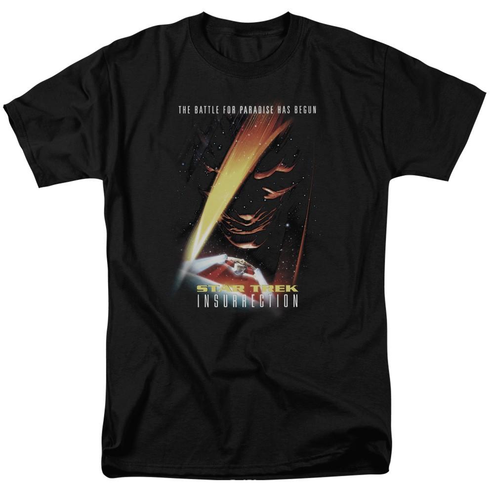 Star Trek - Insurrection Movie - Adult Unisex Short Sleeve T-Shirt - Black XL