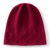 Women's 100% Pure Cashmere Knitted Hat - New Style, Solid Color, Fashionable Headwrap with Ear and Cold Protection