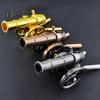 Mini Alloy Cannon Figurine Realistic Miniature Artillery Launcher Model Statue Sculpture Collection Toy Home Office Desktop Decoration Ornament