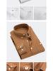 Men's Spring/Autumn Corduroy Long-Sleeved Shirt - Fashionable for Middle-aged and Young Men