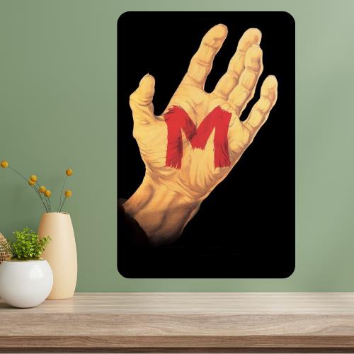 M Fritz Lang Classic Movie Metal Poster Sign 20x30cm(7.8x11.8inch)