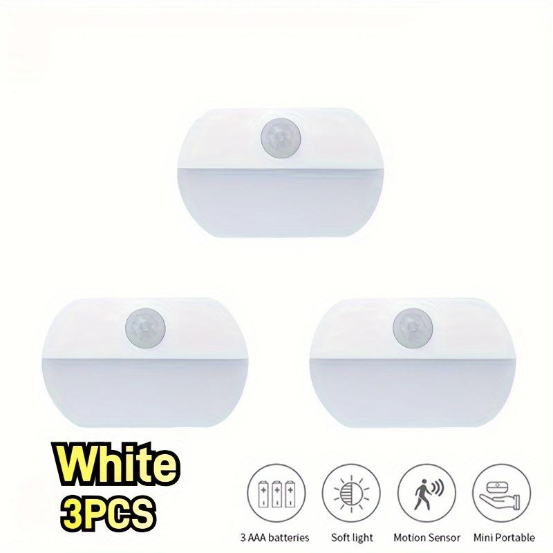 

3-компонентный матовый светодиодный ночник с датчиком движения, питание от батареек, возможность установки на стену или отдельно