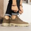 Winter British style board shoes casual leather shoes heightened soft-soled sports low-top Martin boots cotton shoes