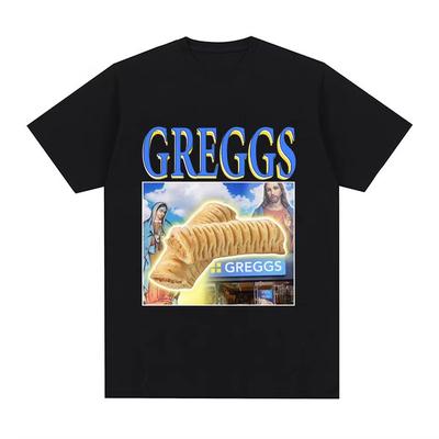 Greggs Sausage Roll Humor T Shirt Funny Meme Vintage Fathers Day Tshirt Unisex Women High Quality Cotton Oversized Tees Streetwear