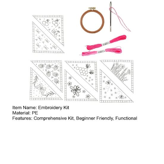 Kit Ricamo Segnalibro Angolare Tema Primavera Estate Segnalibro in Feltro Ricamato Kit Creativo Kit Segnalibro Angolare Fai da Te Regalo per Amanti dei Libri Lettori