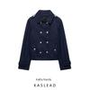 Kaslead New Women Clothes Western Style Fashion Simple and Versatile Denim Double Placket Outerwear 2301040 400