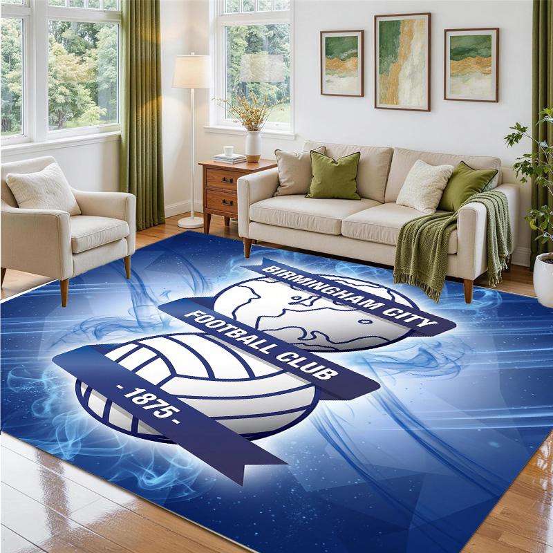 Birmingham City Design Crystal Velvet Rug Soft Decorative Mat for Bedroom Entrance
