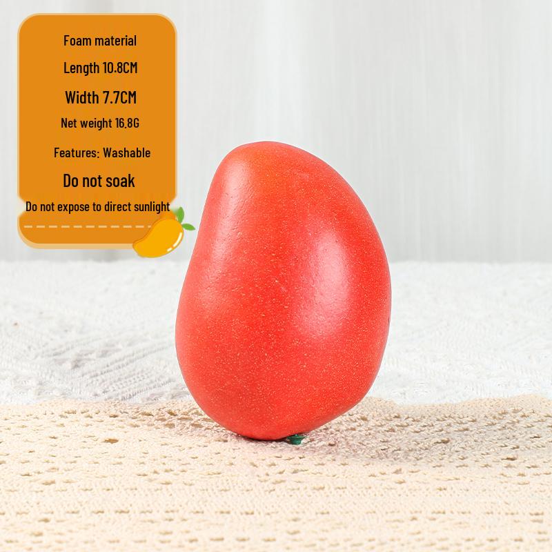 Mango Foam Fruit Model for Photography Prop & Children's Role-Play