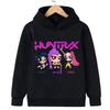 2025 New Kpop Witch Hunt Children's Hoodie Fashionable and Versatile Cartoon Pattern Printed Girls' Sportswear