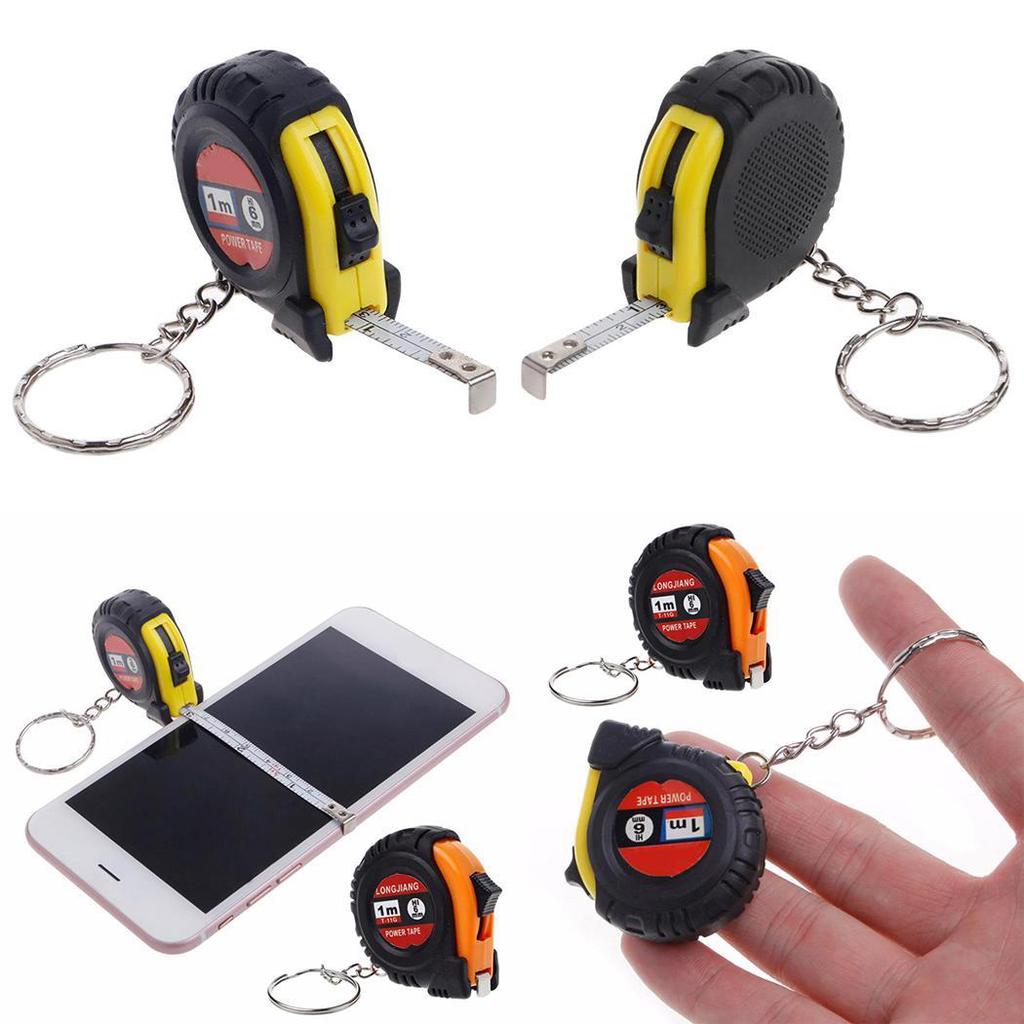 Messwerkzeug, Schlüsselanhänger, einziehbares Maßband, zufälliges Maßlineal, Mini-Handmesswerkzeug