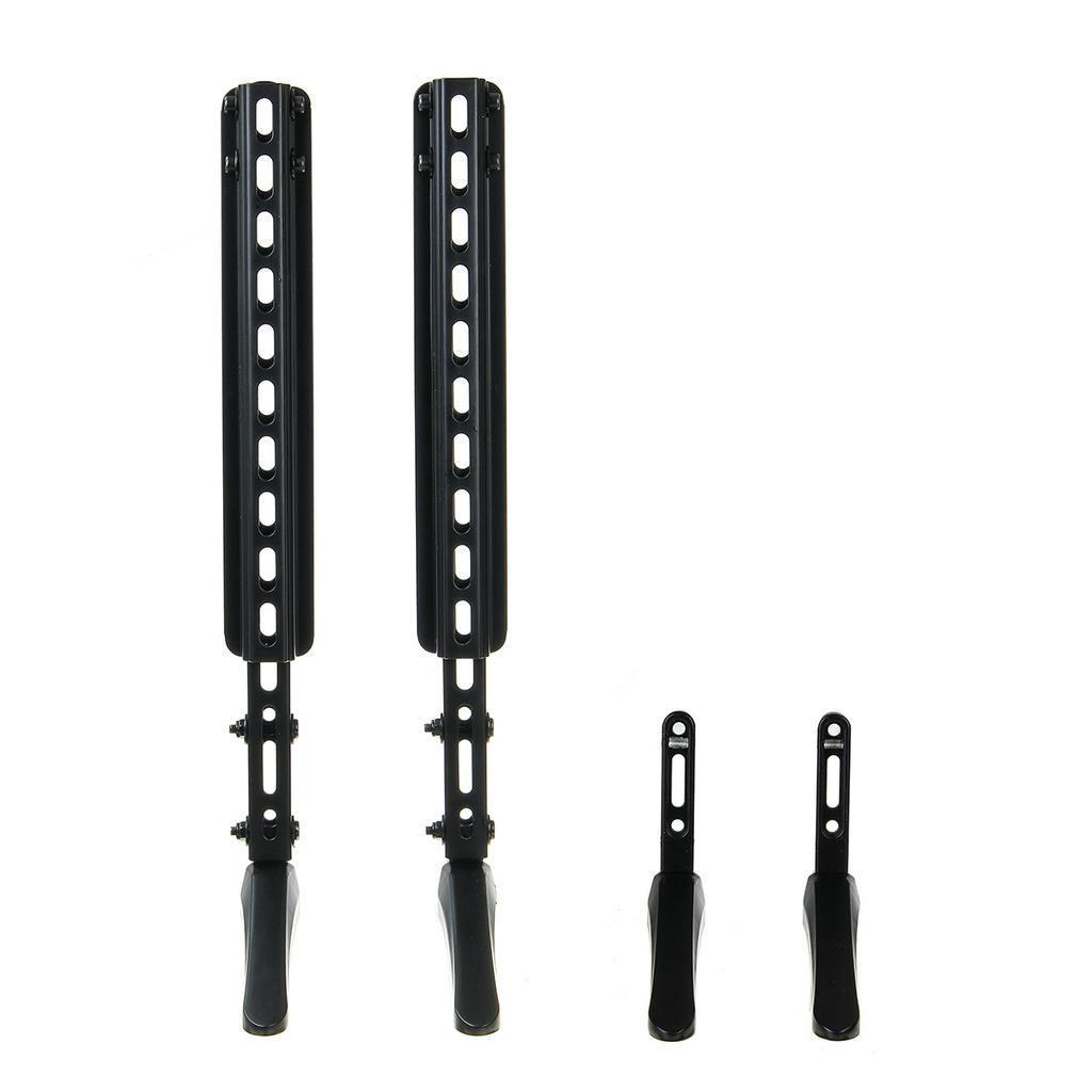 14-100 Inches Universal Table TV Stand Base LCD Flat Screen Table Top Pedestal Mount Iron Easy Installaation Load Up To 45KG Black