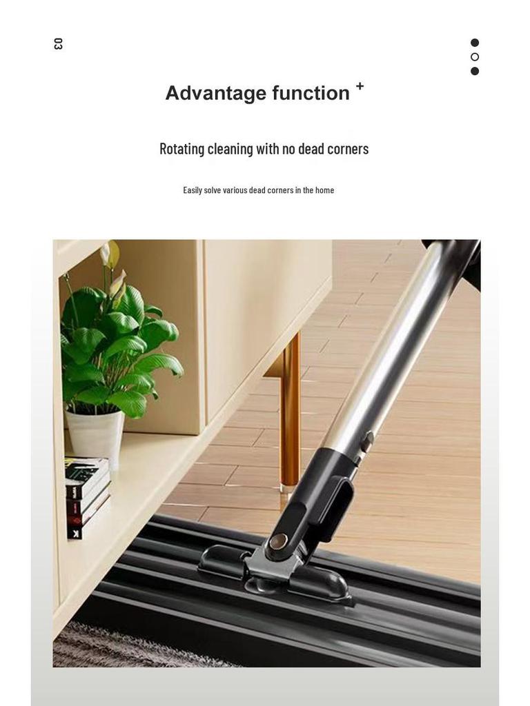 Hands-Free Dual-Use Flat Mop: Large Panel for Dry & Wet Cleaning, Household One-Wipe Clean