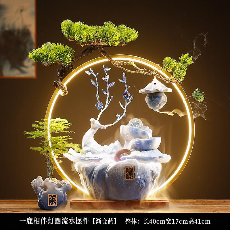 

Креативный китайский стиль циркулирующая вода Финансы Офис Гостиная Настольное украшение для фонтана Чжаоцай