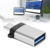USB3.0 Female to TypeC Adapter Converter Charging Data OTG Stretch Hd Without Chain(Silver )
