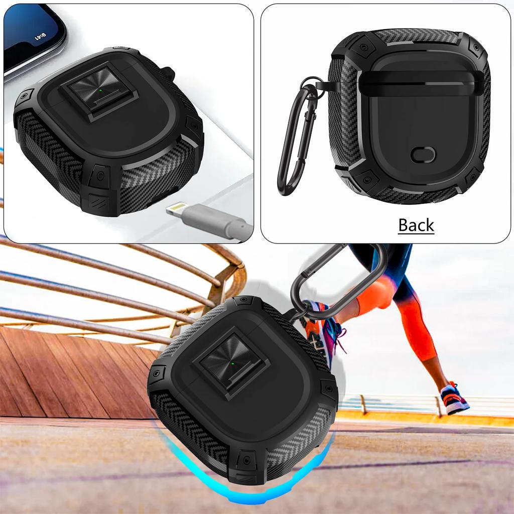 Custodia Protettiva per BOSE QuietComfort Ultra / QuietComfort Earbuds II Custodia Pulsante di Accensione Custodia per Auricolari QuietComfort 2 / Ultra