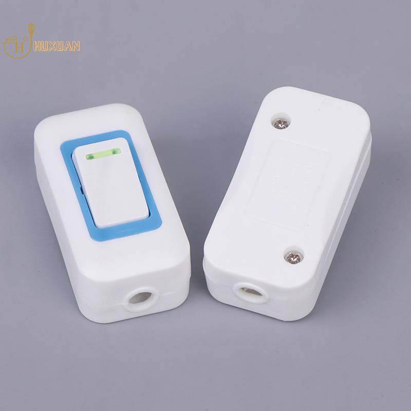 1/5PCS Small Rocker Button Wiring Switch White Hand Pinch Bedside Small Appliance Push Button Boat Shape Switch