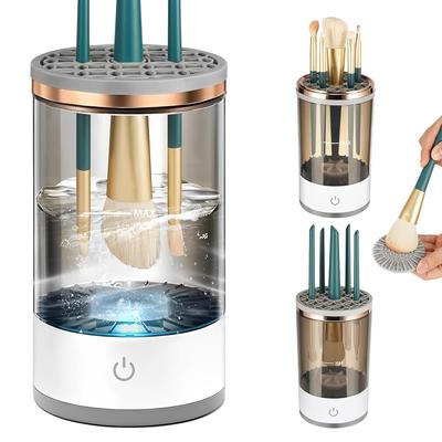 Makeup Brush Cleaner - Automatic Cosmetic Brush Cleaner for All Size Beauty Makeup Brushes Set