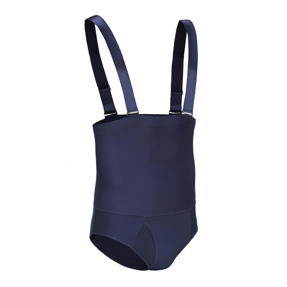 SYPNK03 High Waist Mens Shapewear Compression Tummy Control Briefs With Anti Rolling Suspenders