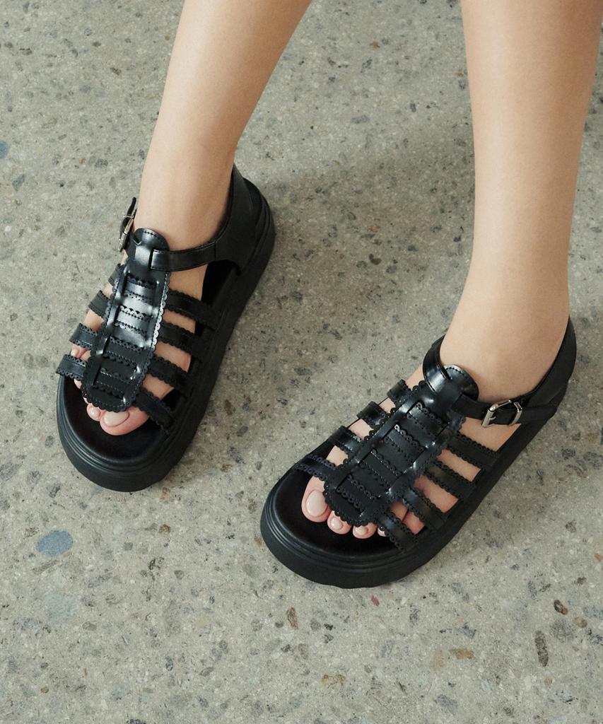 Elizabeth Stuart Platform Strap Sandals Ebal165335