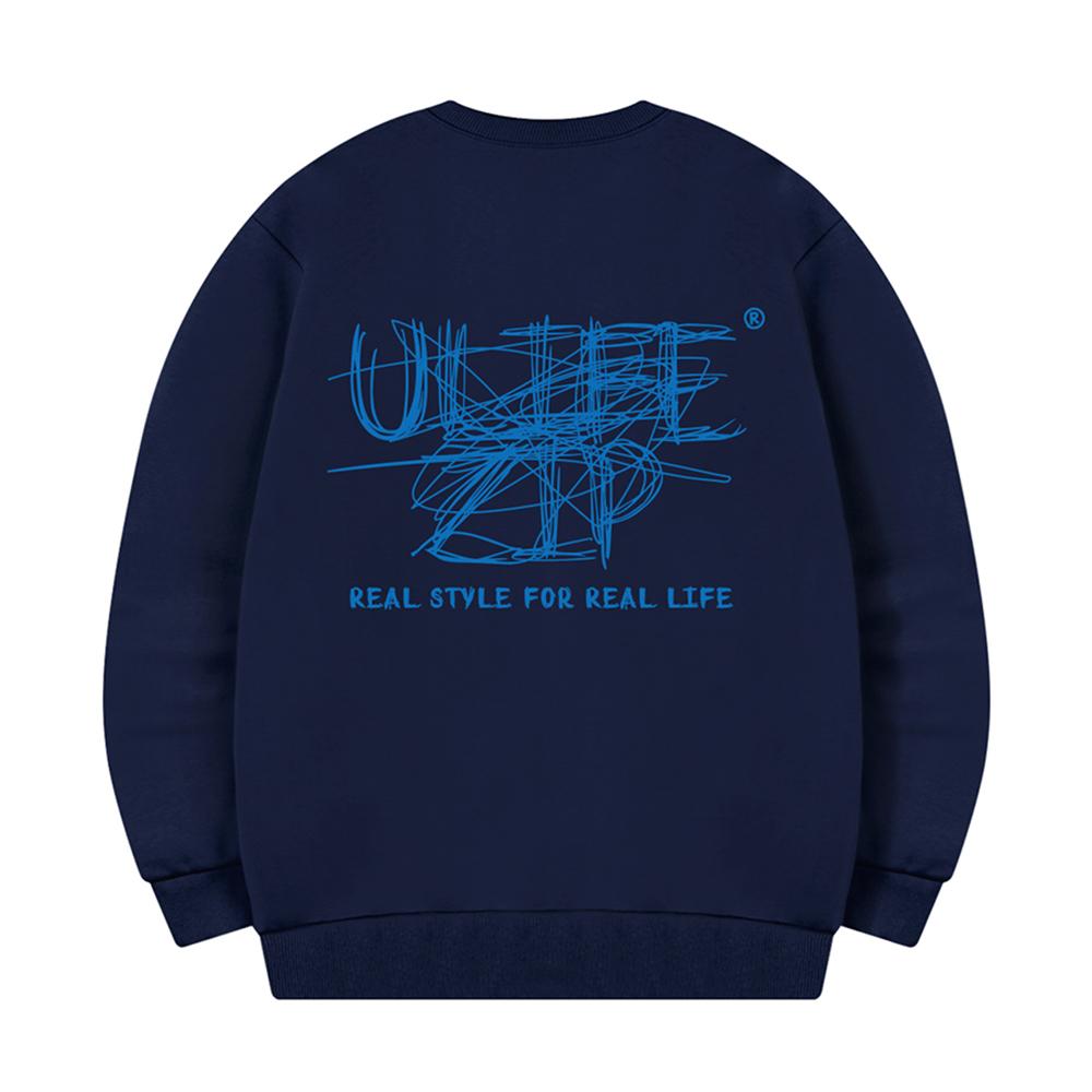 ULIFEZIP Disseblemant Oversized Sweatshirt 6 Colors [Ulzm_5007] (B Type)