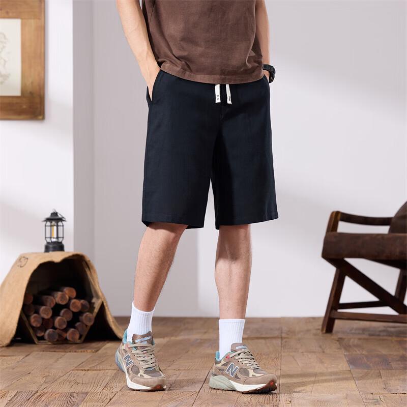 VEE KELLEN Men's Linen Blend Casual Shorts