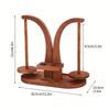 Woodens Yarn Stand With Rotatable Base For Home Knitting Tool Natural Woods