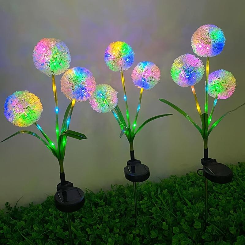 

3 Head Plug-In Solar Qutdoor Onion Light, Shining Starburst Spherical Light, Colorful Color Change Fairy Light, Suitable for Garden, Umbrella, Eaves Colorful style