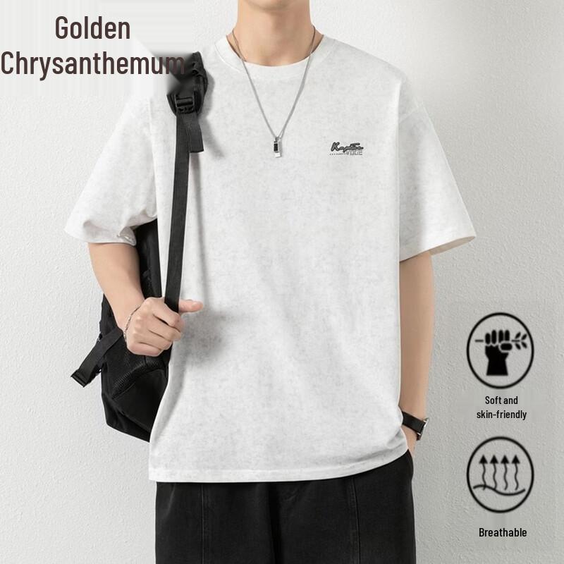 

Men s Japanese Style Heavy Cotton Short Sleeve T-Shirt XL