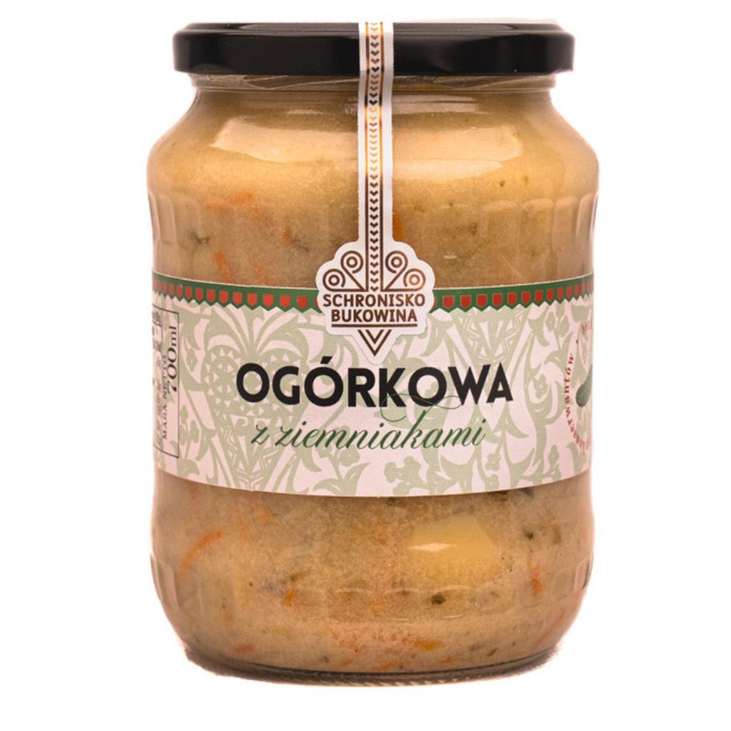 Zupa ogórkowa z ziemniakami 700 ml - schronisko bukowina