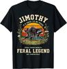 Jimothy Seattle Raccoon Feral Legend Cottagecore Meme T-Shirt Trash Panda Tee