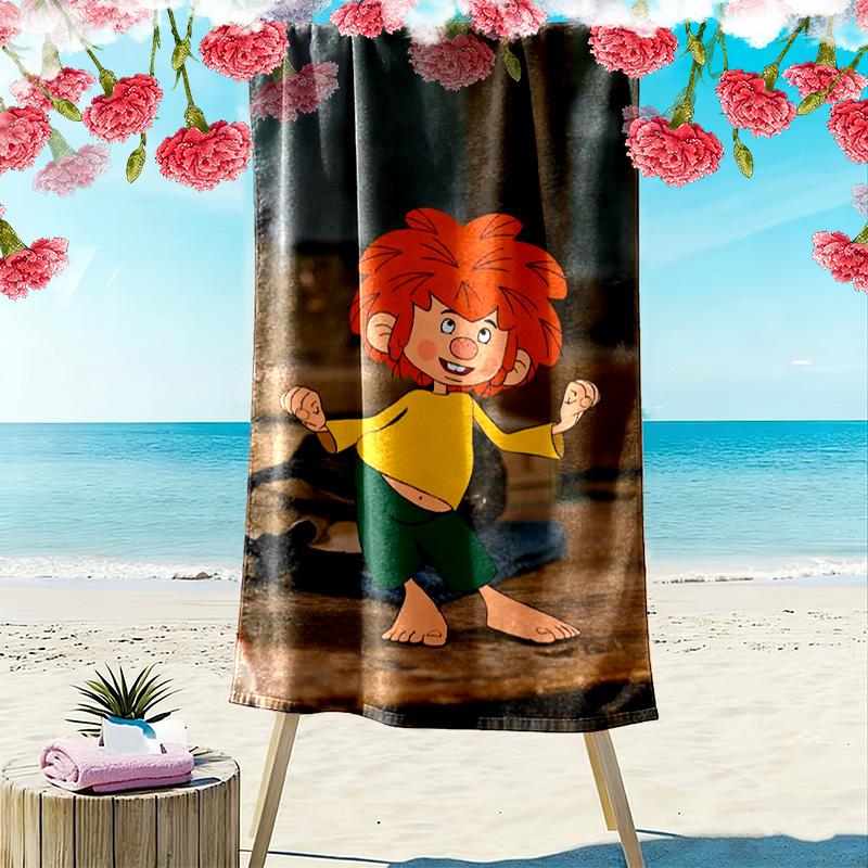 Asciugamano da Spiaggia Meister Eder Und Sein Pumuckl, Asciugamano Grande Morbido ad Asciugatura Rapida per Spiaggia Campeggio Nuoto