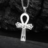Stainless Steel Christian Eucharist Halo Grape Juice Cross Necklace Men Women Catholic Holy Spirit Church Jewelry