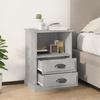 Nightstand Concrete Gray 43 X 36 X 60 Cm