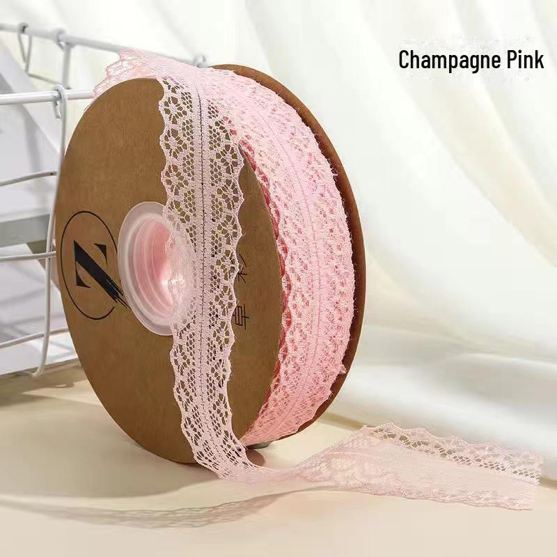 

«50-ярдовая атласная лента с ажурным кружевом и шириной 3 см для тортов и букетов»