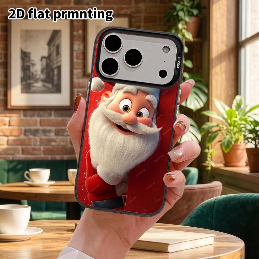 Phone Case: 2D Flat Design Suitable for iPhone 18 17 16 15 14 13 Pro, Colorful Silver Protective Case, Couple Style, Cute Little Halloween Ghost, Chri