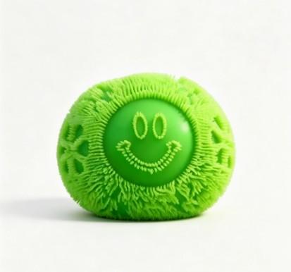 2026 New NeeDoh Fuzz Ball Flower Style Burr Pinch Ball Velvet Texture Pinch Stress Relieving Sensory Release Toy