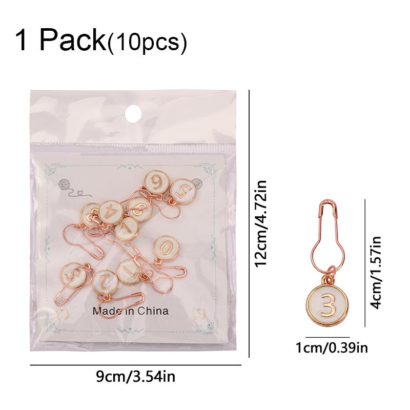 10PCS sweaters multi-color alloy durable buckle convenient knitting crochet hook metal buckle yarn marker buckle 12*9cm