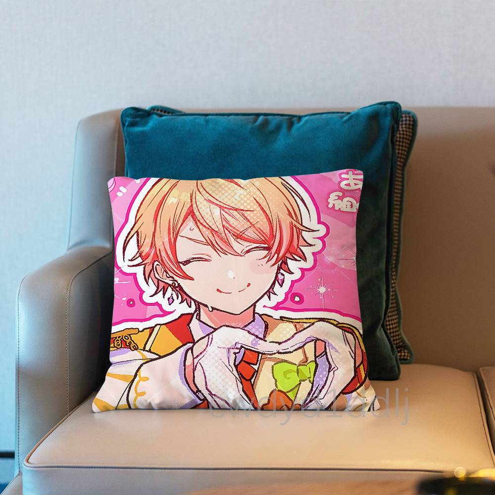Tenma Tsukasa PProject SEKAI Pillow Case Short Plush Sofa Decorative Gift Home Doublesided Printing Cushio