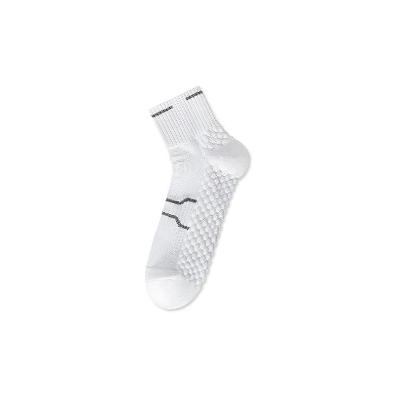 

Men s Mid-Calf Odor-Resistant Cotton Socks, Breathable & Shock-Absorbing, Solid Color, Ideal for Autumn/Winter Sports One Size белый