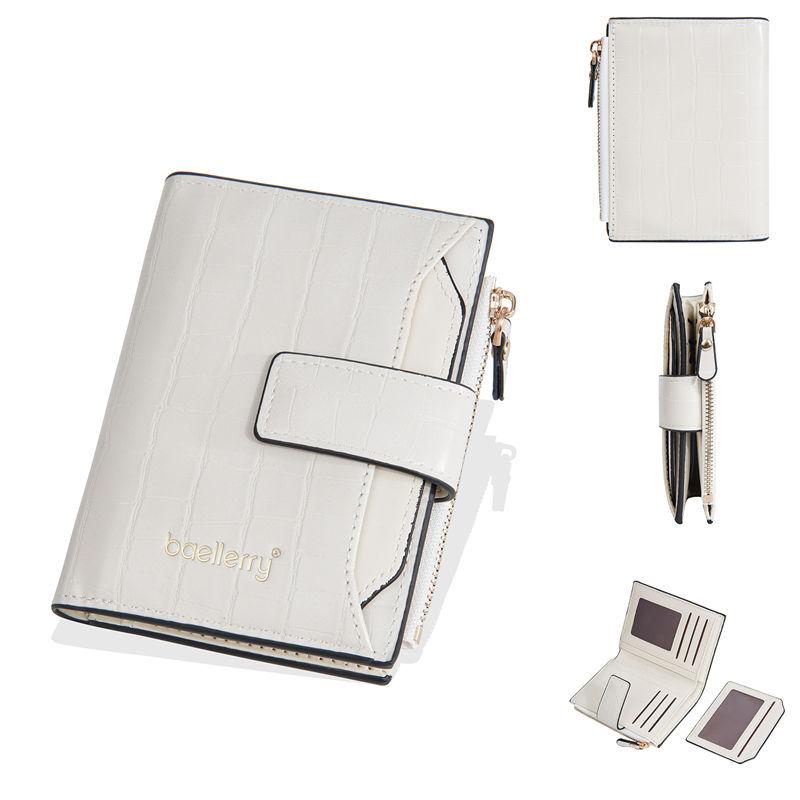 Baellerry Women Fashion Short Wallets Classic Hasp Bi-fold Purse Casual Card Holder Purses
