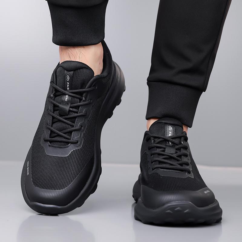 Fashion Lightweight Outdoor Walking Sneakers for Men Non-Slip Comfortable Athletic Running Shoes Men's Breathable Mesh Sports Shoes