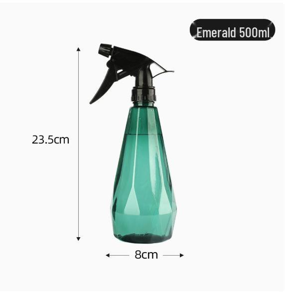 Wanghong Dual Mode Spray Bottle: Compact Diamond Design for Garden Watering, Flower Spraying, and Disinfection