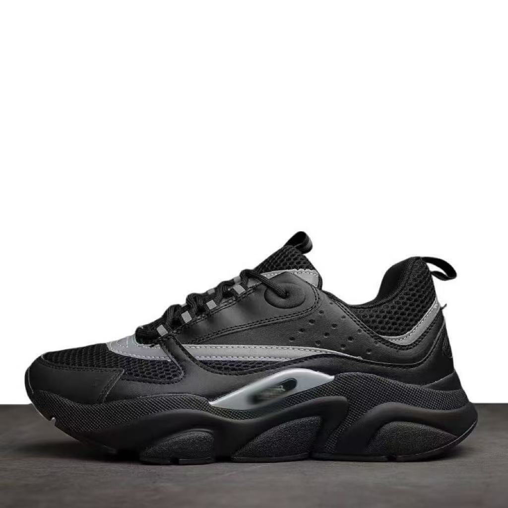 

Мужская обувь B22 кроссовки папы дышащая обувь на платформе цветовая гамма модная спортивная обувь мужская повседневная обувь 39 чёрный