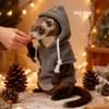 Set Pettorina e Guinzaglio per Furetto Cappotto Caldo Invernale e Set Pettorina e Guinzaglio a Prova di Fuga Regolabile per Viaggi all'Aperto dell'Animale Domestico