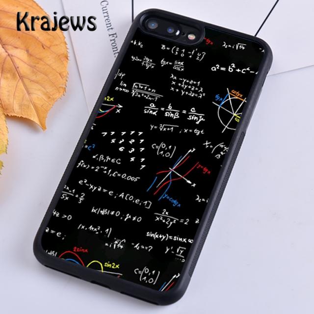 Krajews Science Math Physics Formulas Phone Case Cover For iPhone 17 Air 16 15 14 Plus 12 13 Pro Max Fundas